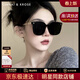 CinvaiKrose官方店小c&k高級感墨鏡女夏季防曬2026新款戶(hù)外開(kāi)車(chē)旅游太陽(yáng)眼鏡 黑金框黑灰片UV400【眼鏡盒三件套】