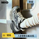 MIO【戚薇同款】米奧透氣老爹鞋厚底增高休閑運動(dòng)鞋輪胎鞋女鞋網(wǎng)面鞋 灰/白/黑色 36