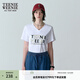 Teenie Weenie小熊女裝T恤夏寬松舒適簡(jiǎn)約休閑時(shí)尚個(gè)性V領(lǐng)短袖 白色 S