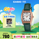 卡西歐（CASIO）手表女士SHEEN經(jīng)典復古小酒桶石英表送女友禮物SHE-4564PGL-3A