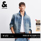 杰克·瓊斯（JACK&JONES）男裝26年春秋季新款純棉牛仔外套男士休閑潮流小眾痞帥夾克高級感 E41中牛仔藍 常規 XL （185）