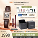 EMPORIO ARMANI阿瑪尼手表女士 時(shí)尚方盤(pán)皮帶腕表套盒裝AR80083SET禮物送女友