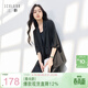 三彩2026春季新款寬松七分袖西服外套通勤氣質(zhì)Z
