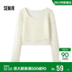 森馬（Semir）長(cháng)袖套裝女鏤空疊穿吊帶兩件套秋季時(shí)尚文藝上衣百搭105824171018
