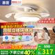 惠普普瑞護眼吸頂風(fēng)扇燈LED吊扇燈靜音隱形扇葉奶油風(fēng)遙控調光中山 1級能效/吸頂款-42寸普瑞光/遙控無(wú)極