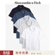 Abercrombie & Fitch經(jīng)典小麋鹿圖案5件組合裝美式POLO衫短袖T恤春夏男裝124-4527 藍色多色 M (180/100A)