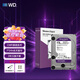西部數據（WD）監控級機械硬盤(pán) WD Purple 西數紫盤(pán) 4TB3.5英寸CMR垂直8T監控級硬盤(pán)2T西數紫盤(pán)1T監控盤(pán)數據存儲 4TB WD43PURZ