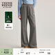 Teenie Weenie小熊女裝春秋季休閑寬松舒適直筒型針織褲衛褲長(cháng)褲 深灰色 M