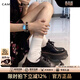 CAMILA KSENIA女士小皮鞋2026年新款春季楊冪同款厚底穩固后跟英倫風(fēng)牛津樂(lè )福鞋 軟皮黑色 37