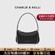 CHARLIE&KELLI CK品牌包包女款2026新款拉鏈式腋下包單肩包女斜挎包女生日禮物 黑色【京倉配送 贈專(zhuān)柜禮袋】