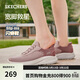 斯凱奇（Skechers）閃穿鞋女鞋春季軟底一腳蹬健步鞋寬楦百搭運動(dòng)鞋117504W
