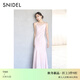 SNIDEL2025秋冬新品優(yōu)雅純色蕩領(lǐng)吊帶魚(yú)尾連衣裙SWFO255079 淺粉色 S (0)
