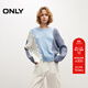 ONLY2025秋季新款寬松落肩經(jīng)典簡(jiǎn)約百搭圓領(lǐng)毛衣女|125413038 C39牛舌草藍色 M