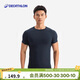 迪卡儂運動(dòng)T恤男士健身衣緊身衣力量訓練無(wú)縫修身T恤-5431321