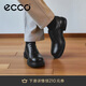 愛(ài)步（ECCO）街頭英倫風(fēng)牛津鞋圓頭增高亮面皮鞋男 都市首爾522364 黑色43