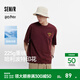 森馬（Semir）涼感T|哈利波特聯(lián)名短袖T恤男夏季美式情侶裝夜光印花針織衫 酒紅60971 2XL