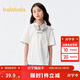 巴拉巴拉兒童童裝男童t恤短袖夏裝中大童女童字母印花寬松潮208224117225