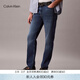 Calvin KleinJeans四季款男士復古休閑通勤ck微彈洗水合體楔形錐形牛仔褲