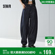 森馬（Semir）牛仔褲男做舊闊感彎刀褲寬松弧形褲2026春復古風(fēng)長(cháng)褲109126124102