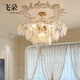飛朵輕奢法式水晶吊燈奶油風(fēng)客廳燈現代簡(jiǎn)約復古網(wǎng)紅珍珠臥室燈 【包安裝】直徑50CM三層/三色