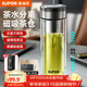 蘇泊爾（SUPOR）玻璃杯茶水分離泡茶杯男士高檔磁吸雙層隔熱杯子禮盒送禮2026新款 400ml禮盒裝【茶水分離+抗菌茶濾】杯刷禮袋