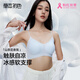 草本初色內衣女小胸聚攏無(wú)鋼圈透氣山茶花香氛文胸罩 晴空藍 M