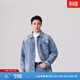 Levi's李維斯秋冬男士3M新雪麗高街潮流個(gè)性時(shí)尚破洞兩穿夾克外套 牛仔藍 0017L-0000 L