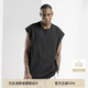 BODYDREAM純棉重磅背心男夏季運動(dòng)健身t恤大碼無(wú)袖上衣休閑坎肩潮 黑色 L