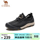 駱駝（CAMEL） 透氣速干日常休閑男士戶(hù)外運動(dòng)網(wǎng)面涼鞋 GMS2210104 黑色 39