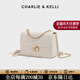 CHARLIE&KELLI CK品牌包包女款2026年鏈條小方包簡(jiǎn)約小眾女包斜挎單肩包禮物女 米白色【京倉配送 贈專(zhuān)柜禮袋】