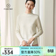 帕什【25新款新色】半高領(lǐng)羊絨衫女100山羊絨百搭針織打底毛衣女ps-02 本白 L (105-120斤)