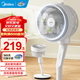 美的（Midea）空氣循環(huán)扇 電風(fēng)扇落地扇家用臥室立式桌面風(fēng)扇臺地兩用 節能輕音低噪大風(fēng)量電風(fēng)扇循環(huán)扇空調伴侶 【三檔風(fēng)量調節 循環(huán)新風(fēng)】白色 FGA24TS