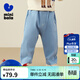 迷你巴拉（minibala）男女童褲子冬寶寶蘿卜褲保暖舒適百搭長(cháng)褲【軟牛仔】 【軟牛仔】藍色調00488 110