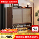 家逸實(shí)木鞋柜門(mén)口入戶(hù)柜收納柜一體靠墻鞋架小型玄關(guān)柜大容量 100CM胡桃色【送貨上門(mén)免費安裝】
