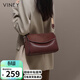 viney牛皮包包女包品牌斜挎枕頭包輕奢單肩包生日禮物高級感送女友老婆