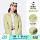 駱駝（CAMEL）薄絨風(fēng)衣女戶(hù)外防潑水修身梭織外套 J23CAYL6066 青果綠 XL