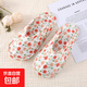 家居室內布底包頭拖純棉布藝四季透氣靜音情侶爬爬墊專(zhuān)用拖鞋鞋套 小紅果 35 -38