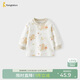童泰（TONGTAI）寶寶上衣春秋季純棉嬰兒衣服秋衣兒童內衣打底衫T恤棕色80cm