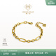 MONOLOGUE獨白鏈金主義復古黃金足金手鏈個(gè)性拼接手鏈MR959送禮送朋友禮物 MR959 16.25cm
