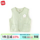 麥拉貝拉（MOLO BALO）嬰兒純棉保暖馬甲夾春秋季男女寶寶坎肩小背心上衣服裝 幸運星綠色 80