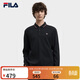 FILA 斐樂(lè )官方男子針織長(cháng)袖POLO衫2025冬季新款休閑基礎純棉上衣 傳奇藍-NV 2XL 185/104A/XXL