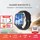 華為（HUAWEI）WATCH FIT 4 華為運動(dòng)智能手表 送男/女朋友生日禮物 超輕薄大屏潮流運動(dòng)藍牙通話(huà)睡眠監測fit4 韻律黑-氟橡膠表帶-腕圍130-210mm