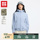 超級安踏青松殼PRO丨沖鋒衣女暴雨級無(wú)氟防水可水洗運動(dòng)外套162616609U 冰晶藍-1 M /女165