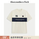 Abercrombie & Fitch美式棉質(zhì)舒適百搭LOGO圖案圓領(lǐng)短袖T恤上衣25秋季男裝123-5087 白色 L (180/108A)