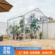-尚晉-戶(hù)外雨棚透明帳篷秋冬花房保溫花棚擋風(fēng)保暖防雨防寒陽(yáng)光房花房 2.5*2.5m四面圍布加強款