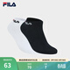FILA 斐樂(lè )官方女襪低腰襪套裝2026春新款舒適休閑運動(dòng)襪短襪2雙裝 組合色-99 XS