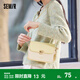 森馬（Semir）包包小方包女送禮溫柔甜甜圈單肩包甜美清新斜挎包女高顏值包包 奶黃30101 均碼