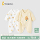 童泰嬰兒連體衣新生兒衣服四季0-6月初生寶寶哈衣爬服純棉內衣2件裝 黃白小樹(shù)（四季款） 59cm (建議1-3個(gè)月身高55-60cm)
