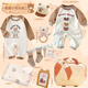 DOMIAMIAKIDS新生嬰兒衣服禮盒套裝小孩剛出生寶寶用品見(jiàn)面禮實(shí)用滿(mǎn)月禮物 童趣小熊樂(lè )園四季長(cháng)袖1 73cm (4-7個(gè)月)建議百天