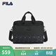 FILA 斐樂(lè )官方男包提包冬季新款時(shí)尚休閑單肩包手提包公文包 正黑色-BK XS